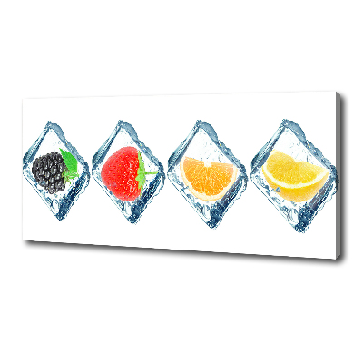 Tableau mural sur toile Fruits en dés