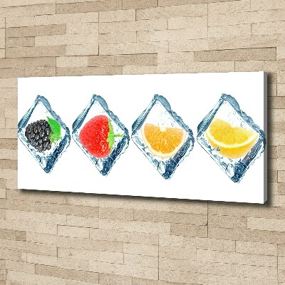 Tableau mural sur toile Fruits en dés