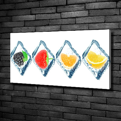 Tableau mural sur toile Fruits en dés