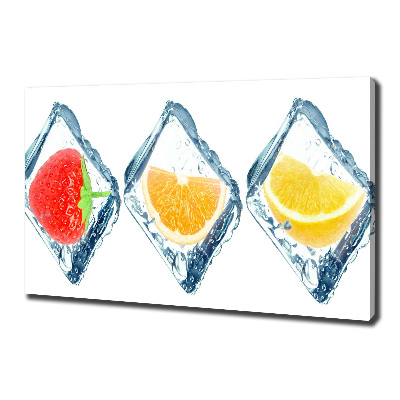 Tableau mural sur toile Fruits en dés