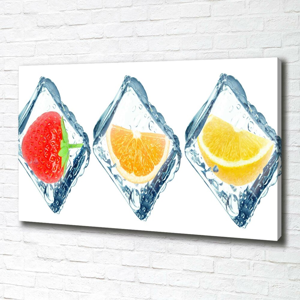 Tableau mural sur toile Fruits en dés