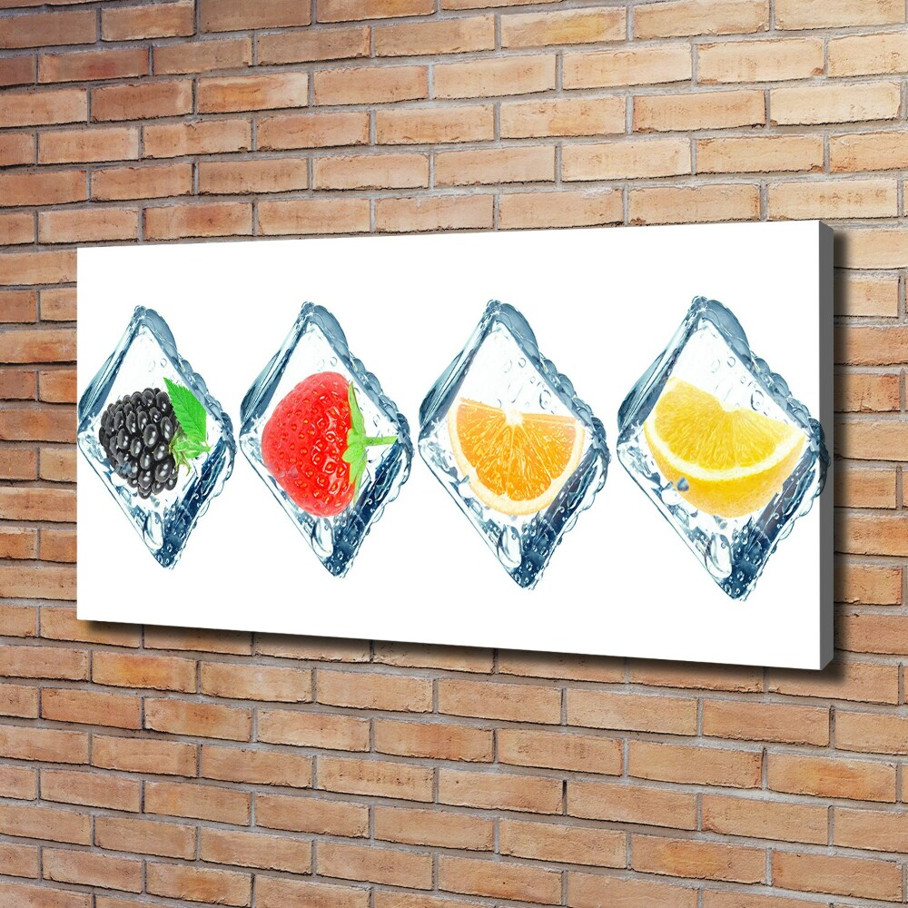 Tableau mural sur toile Fruits en dés