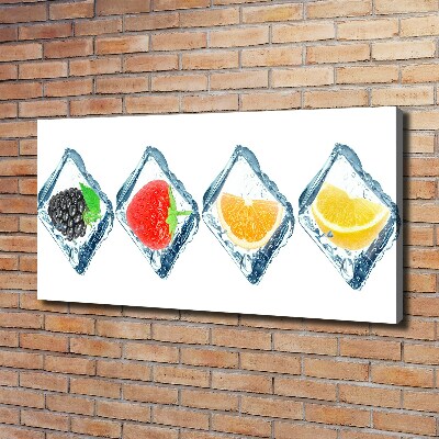 Tableau mural sur toile Fruits en dés