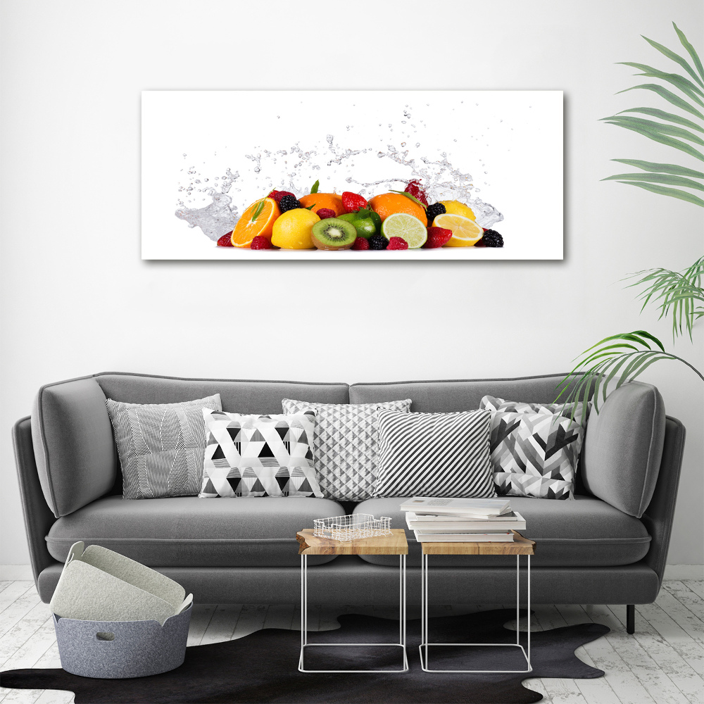 Tableau imprimé sur toile Fruit et eau