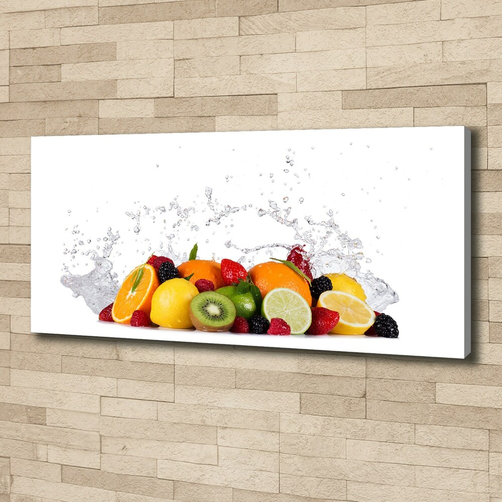 Tableau imprimé sur toile Fruit et eau