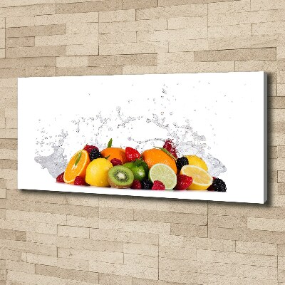 Tableau imprimé sur toile Fruit et eau