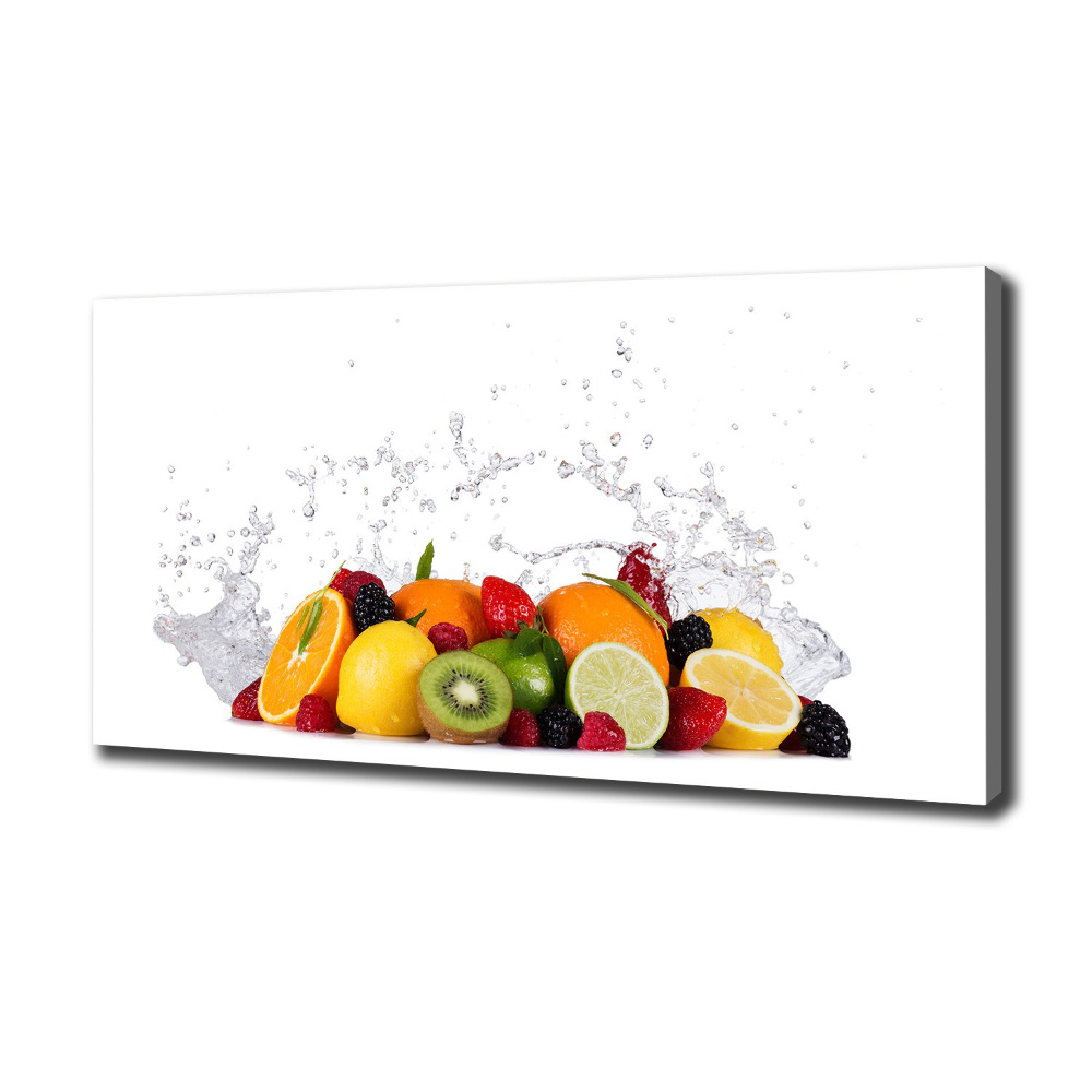 Tableau imprimé sur toile Fruit et eau