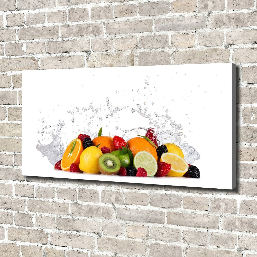 Tableau imprimé sur toile Fruit et eau