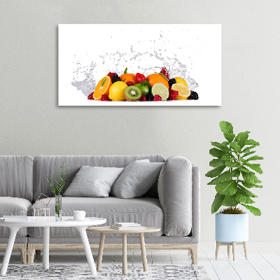 Tableau imprimé sur toile Fruit et eau