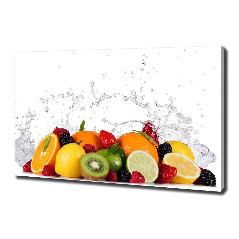 Tableau imprimé sur toile Fruit et eau