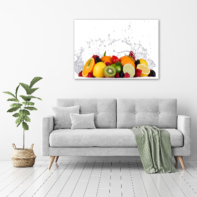 Tableau imprimé sur toile Fruit et eau