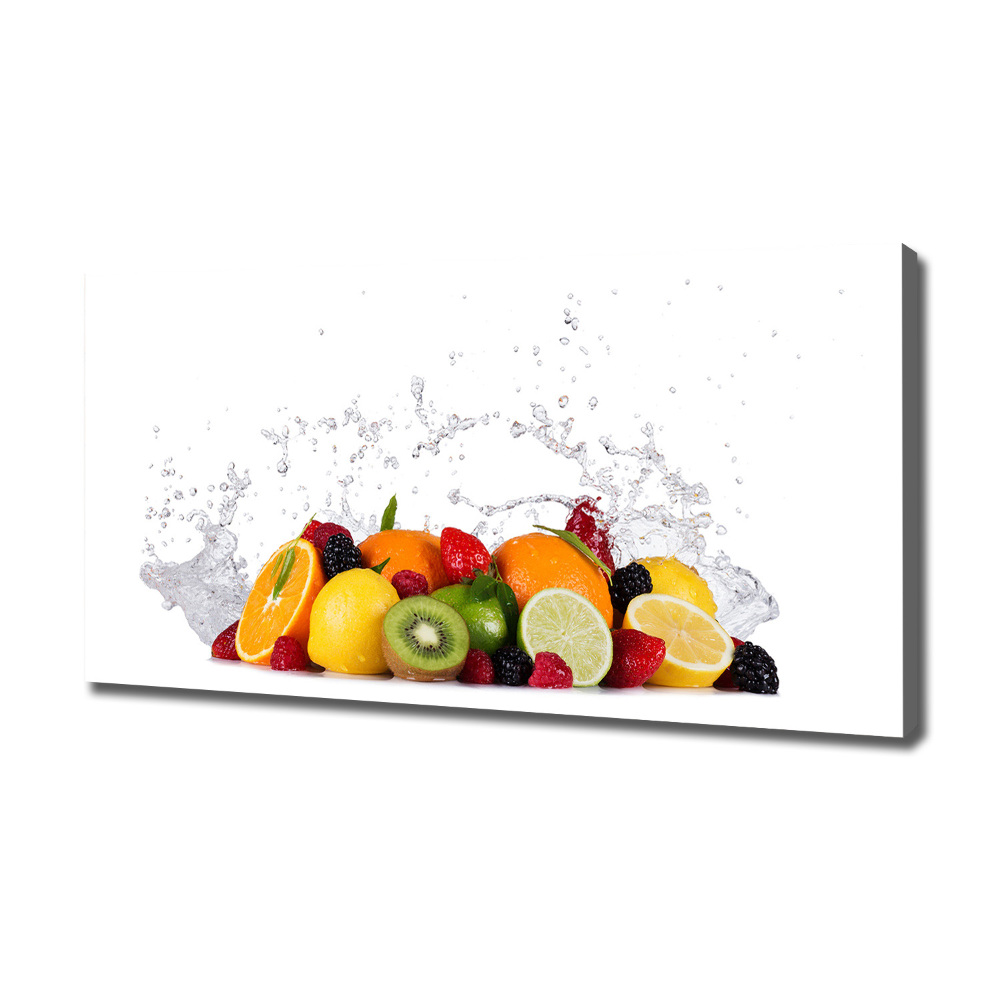 Tableau imprimé sur toile Fruit et eau