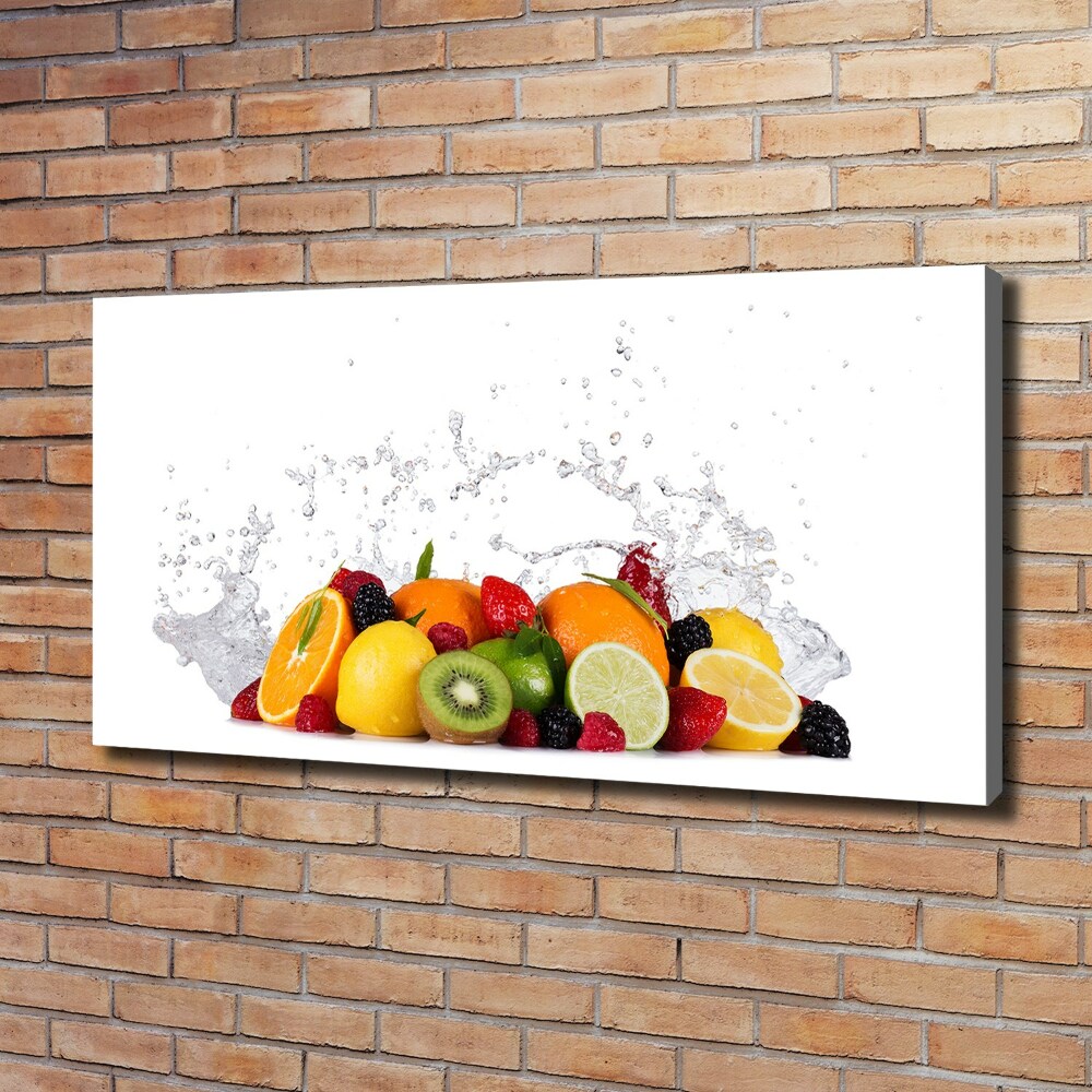 Tableau imprimé sur toile Fruit et eau