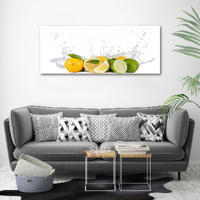 Tableau photo sur toile Agrumes et eau