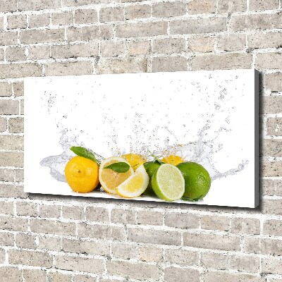 Tableau photo sur toile Agrumes et eau