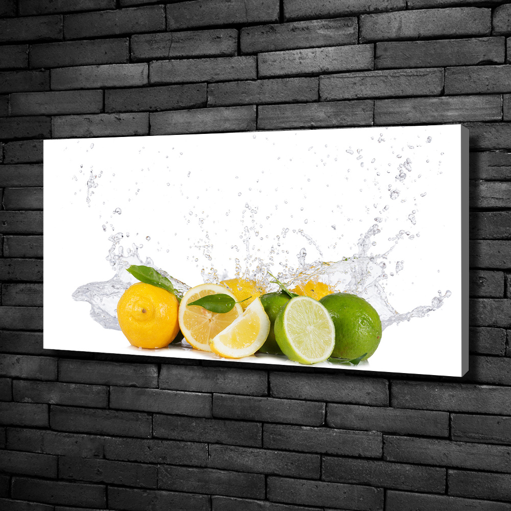 Tableau photo sur toile Agrumes et eau