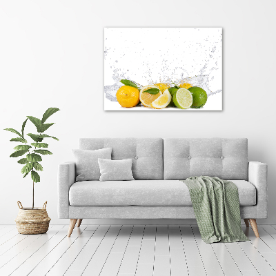 Tableau photo sur toile Agrumes et eau