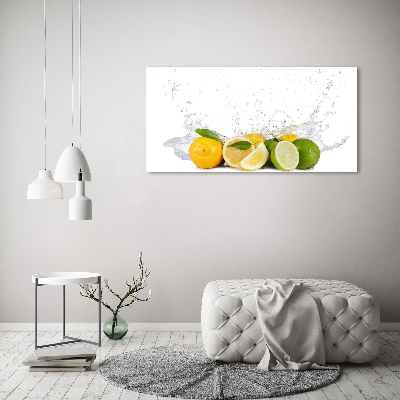 Tableau photo sur toile Agrumes et eau