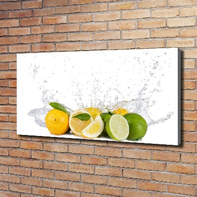 Tableau photo sur toile Agrumes et eau