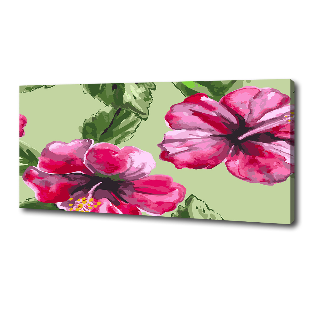 Tableau toile imprimée Les fleurs hawaïennes