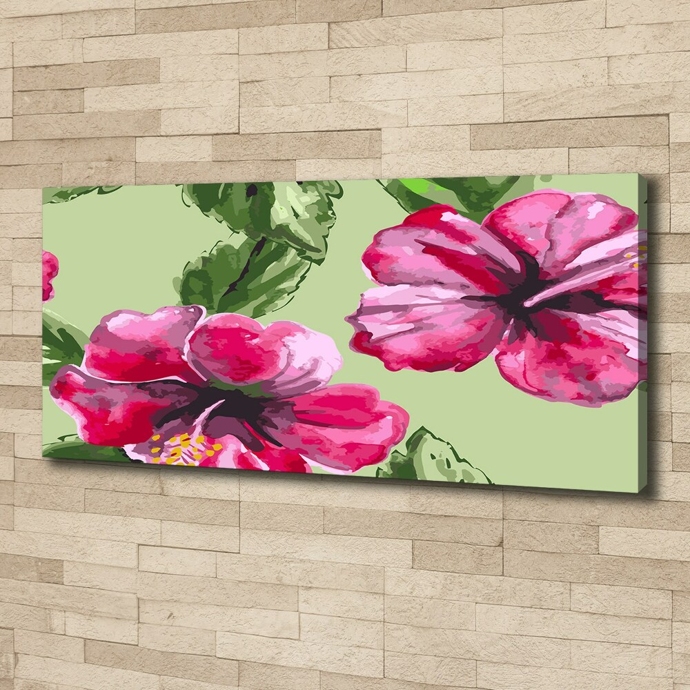 Tableau toile imprimée Les fleurs hawaïennes