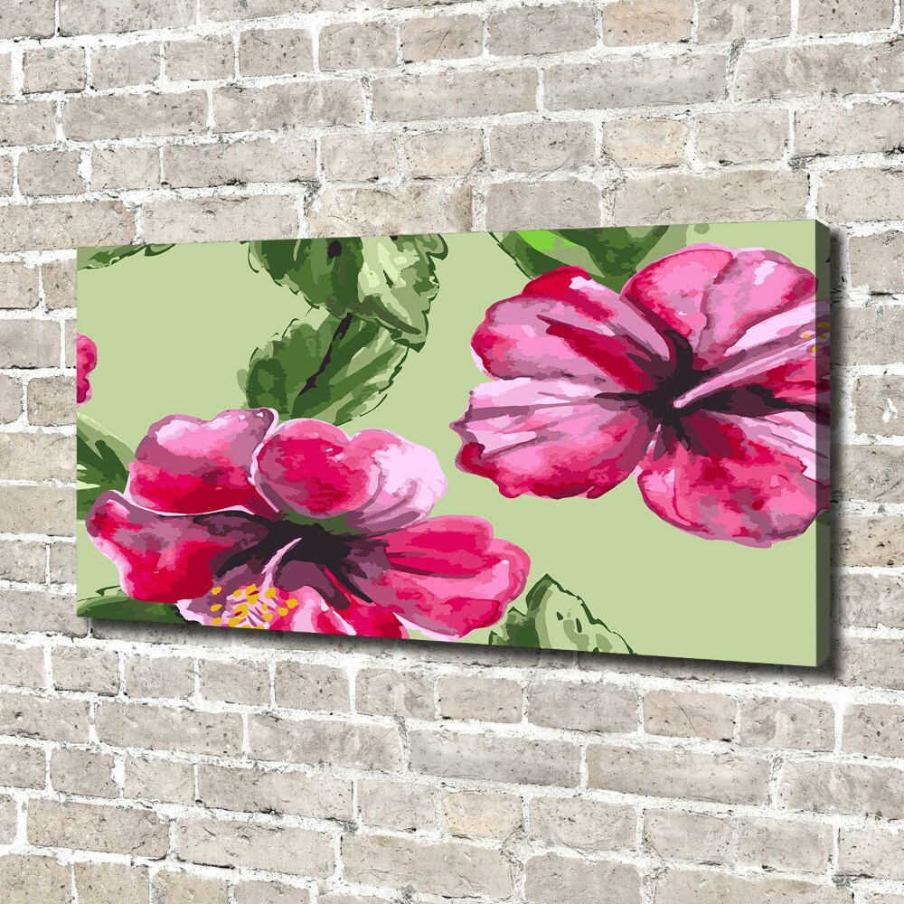 Tableau toile imprimée Les fleurs hawaïennes