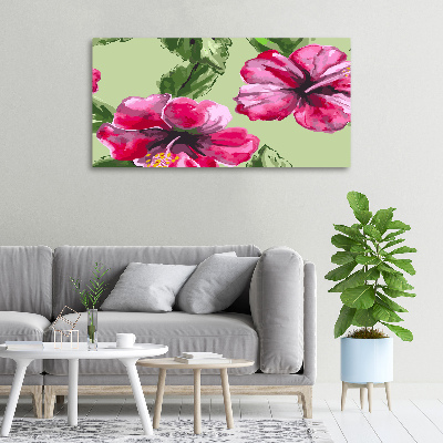 Tableau toile imprimée Les fleurs hawaïennes