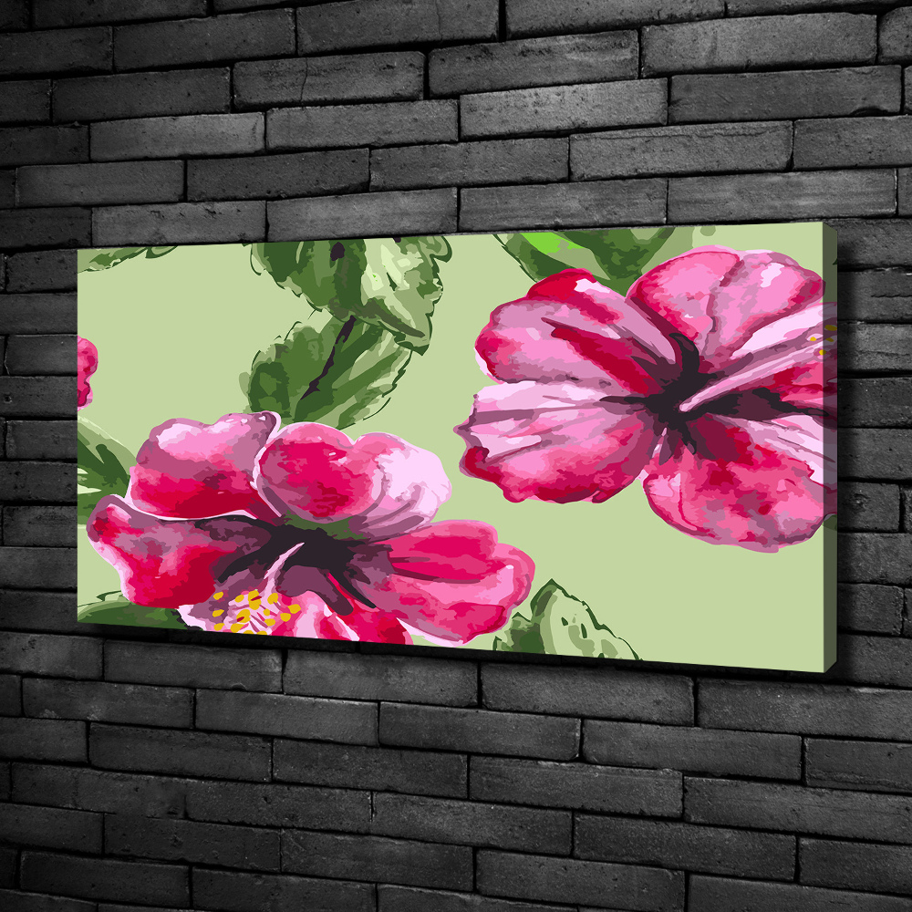 Tableau toile imprimée Les fleurs hawaïennes