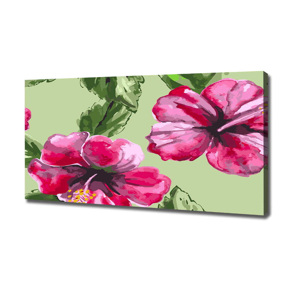 Tableau toile imprimée Les fleurs hawaïennes