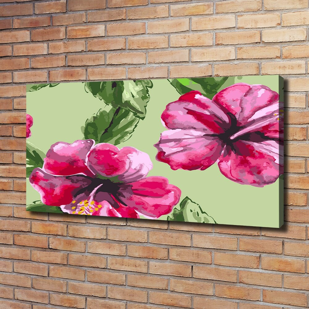 Tableau toile imprimée Les fleurs hawaïennes