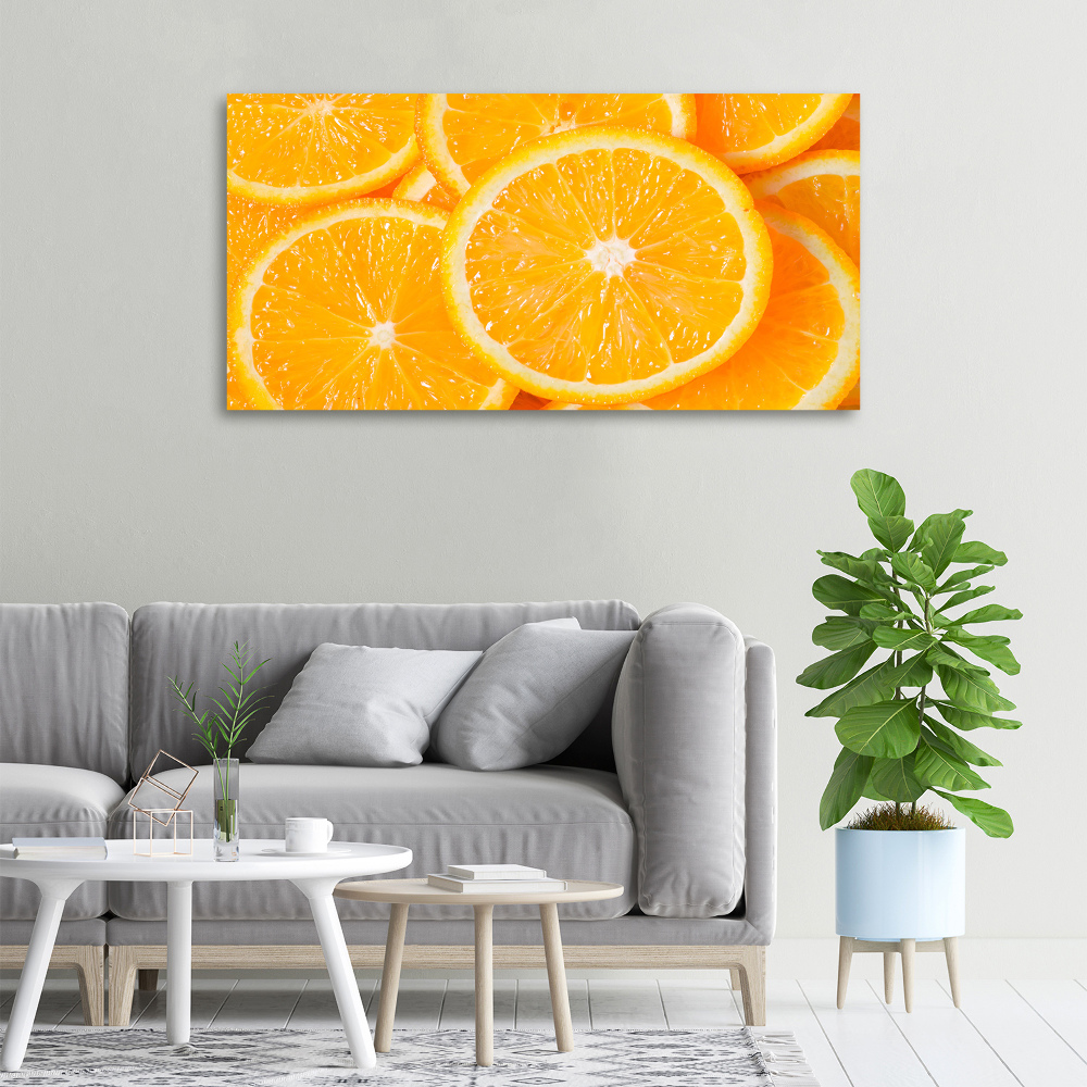 Tableau imprimé sur toile Tranches d'orange