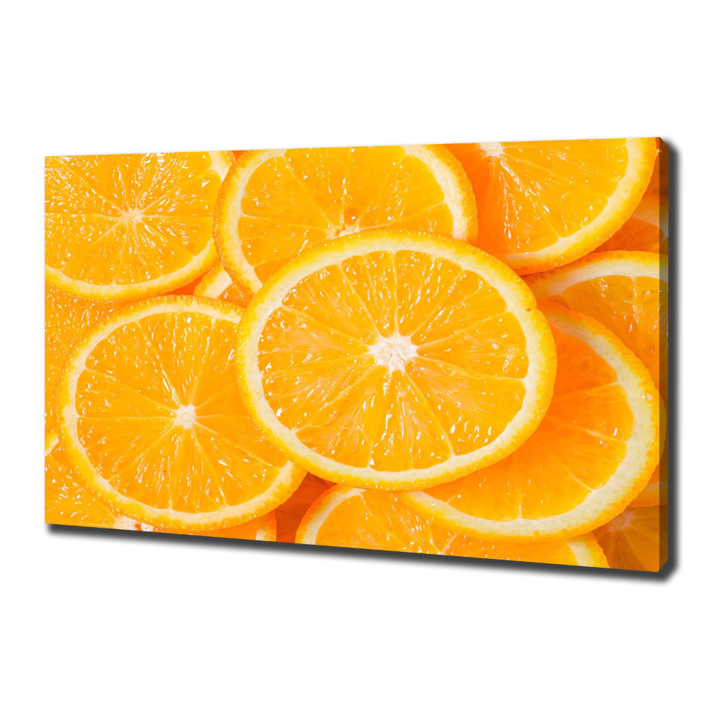 Tableau imprimé sur toile Tranches d'orange