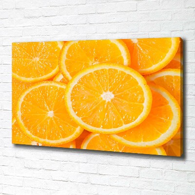 Tableau imprimé sur toile Tranches d'orange