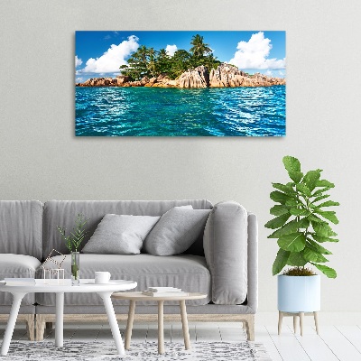 Tableau imprimé sur toile Île tropicale