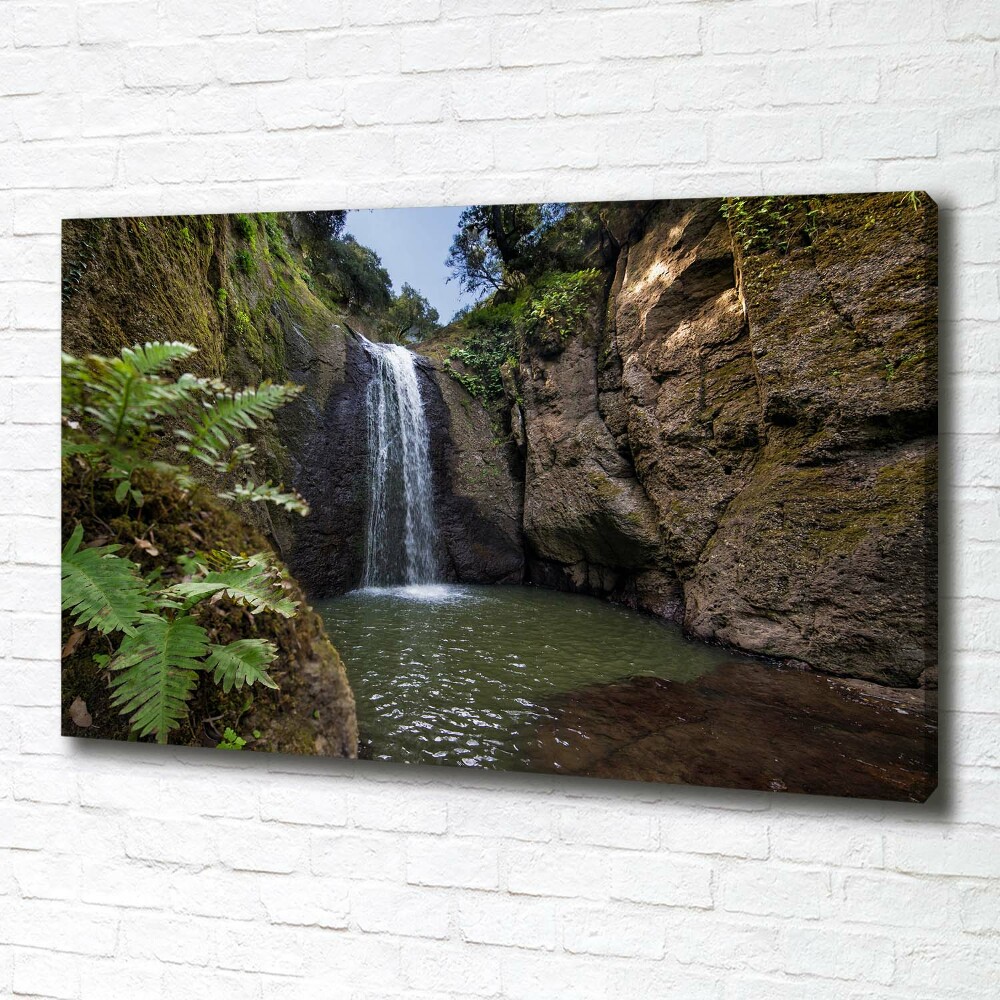 Tableau sur toile Chute d'eau en Sardaigne