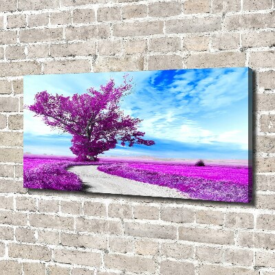 Tableau photo sur toile Arbre et chemin