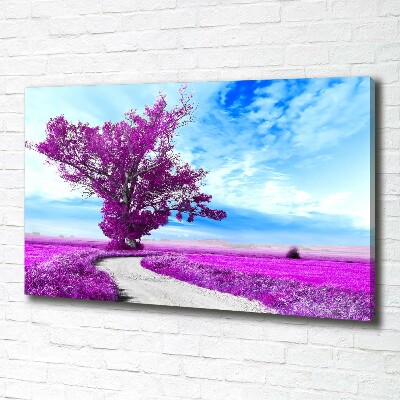 Tableau photo sur toile Arbre et chemin