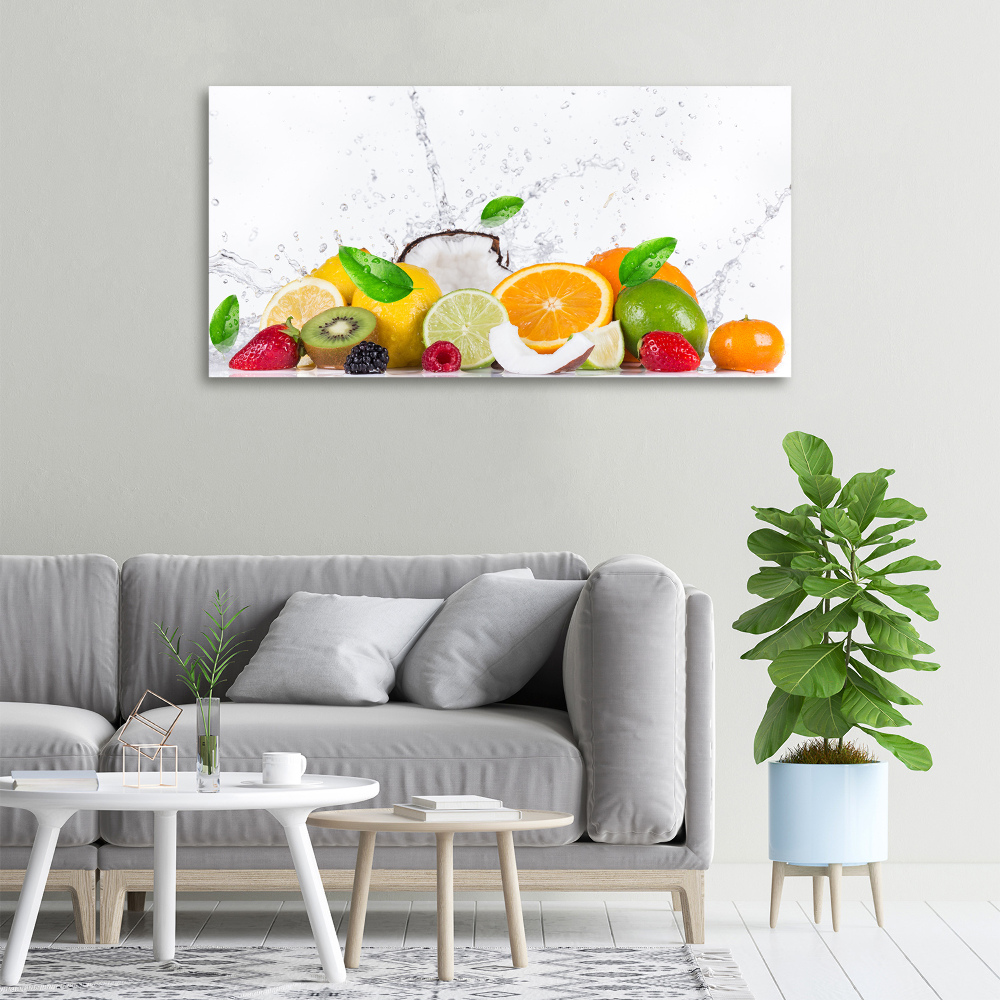 Tableau photo sur toile Fruit et eau