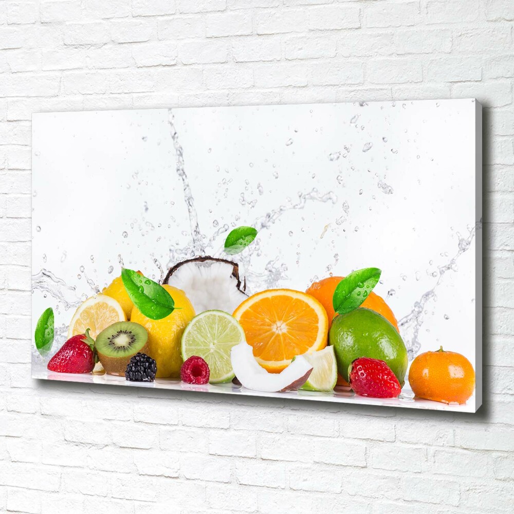 Tableau photo sur toile Fruit et eau