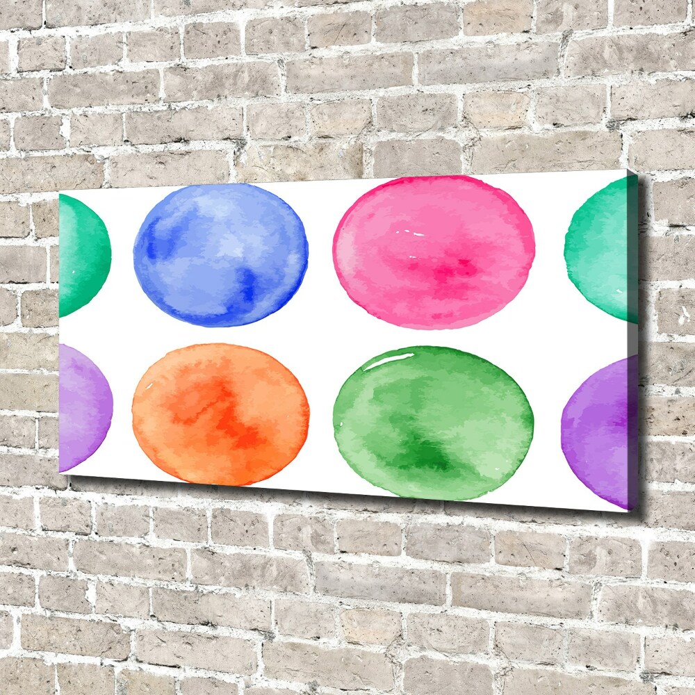 Tableau imprimé sur toile Cercles colorés