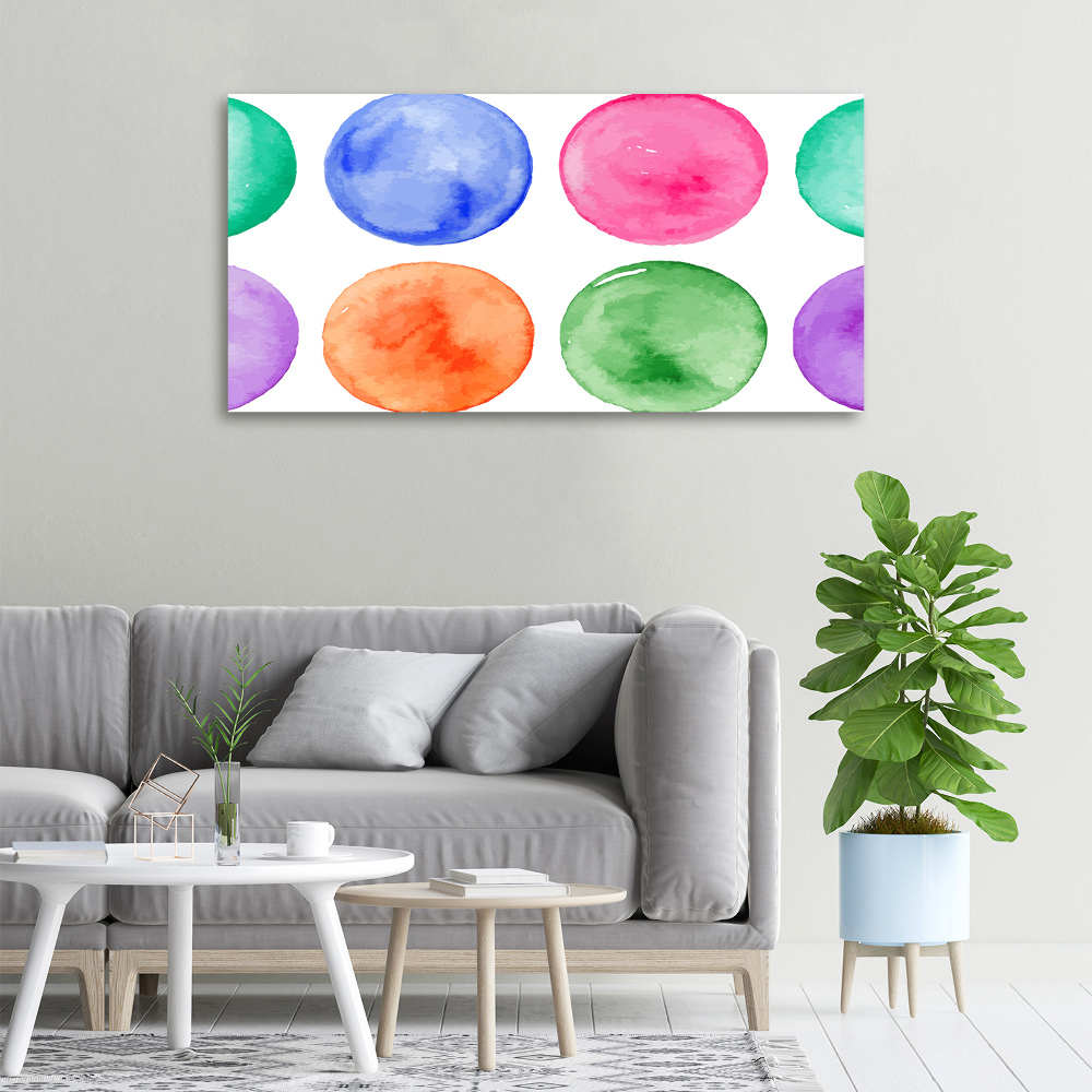 Tableau imprimé sur toile Cercles colorés