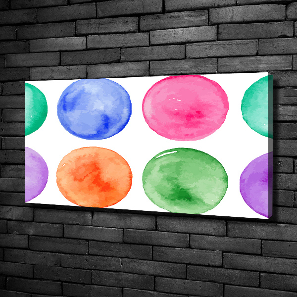 Tableau imprimé sur toile Cercles colorés