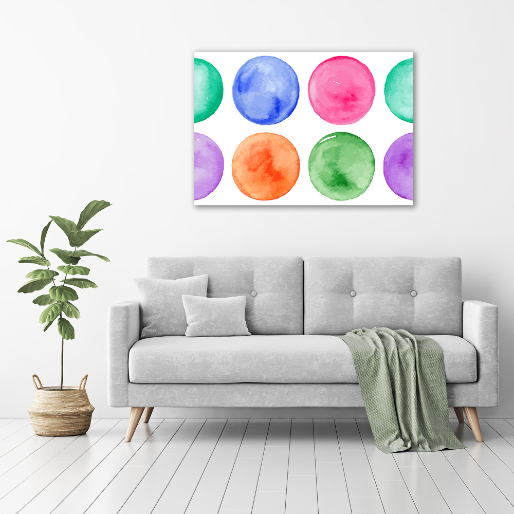 Tableau imprimé sur toile Cercles colorés