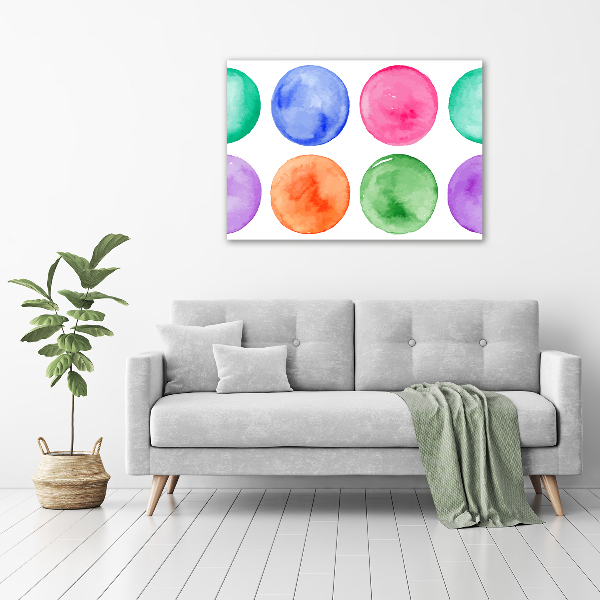 Tableau imprimé sur toile Cercles colorés