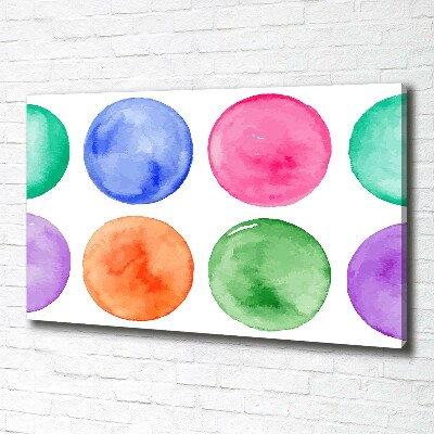 Tableau imprimé sur toile Cercles colorés