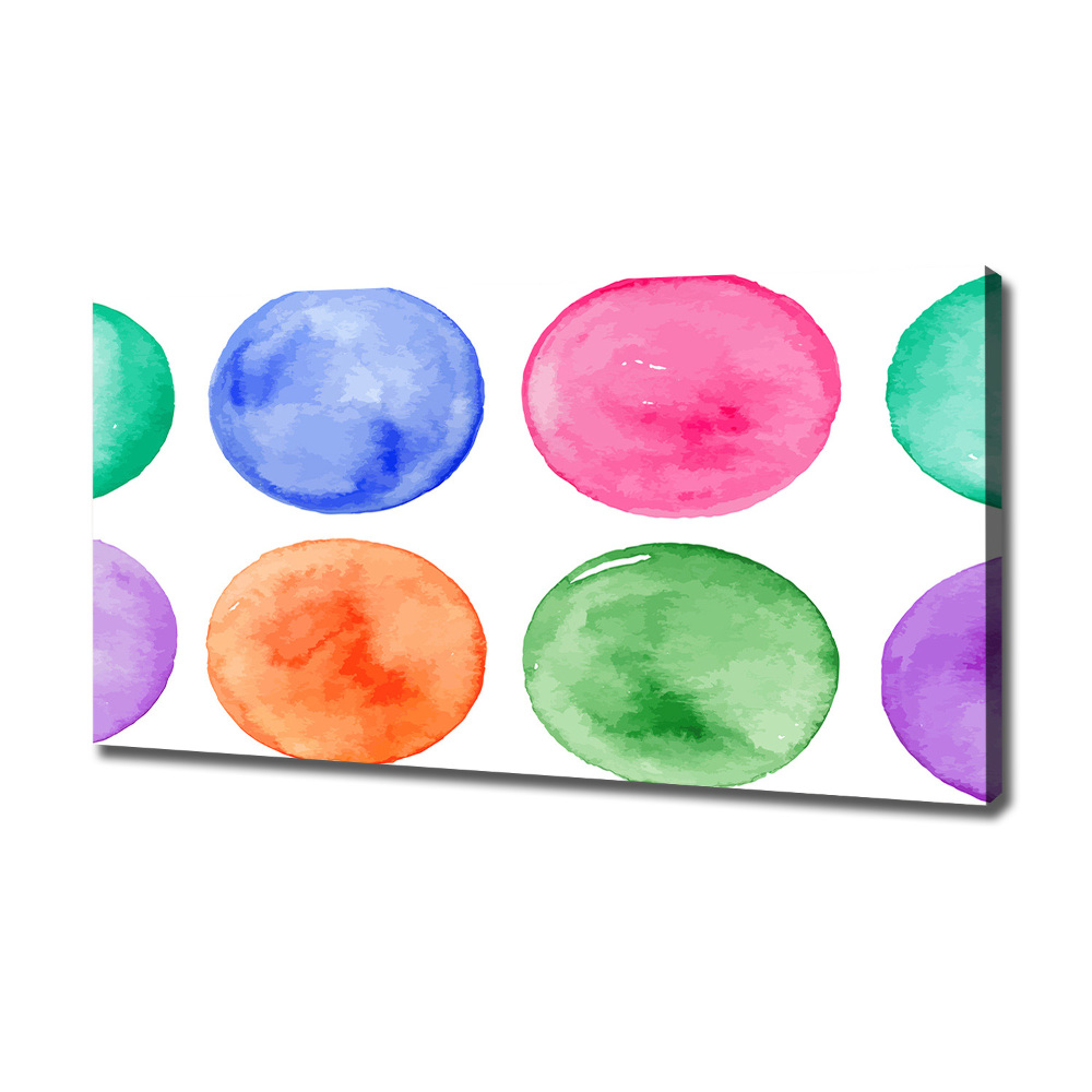 Tableau imprimé sur toile Cercles colorés