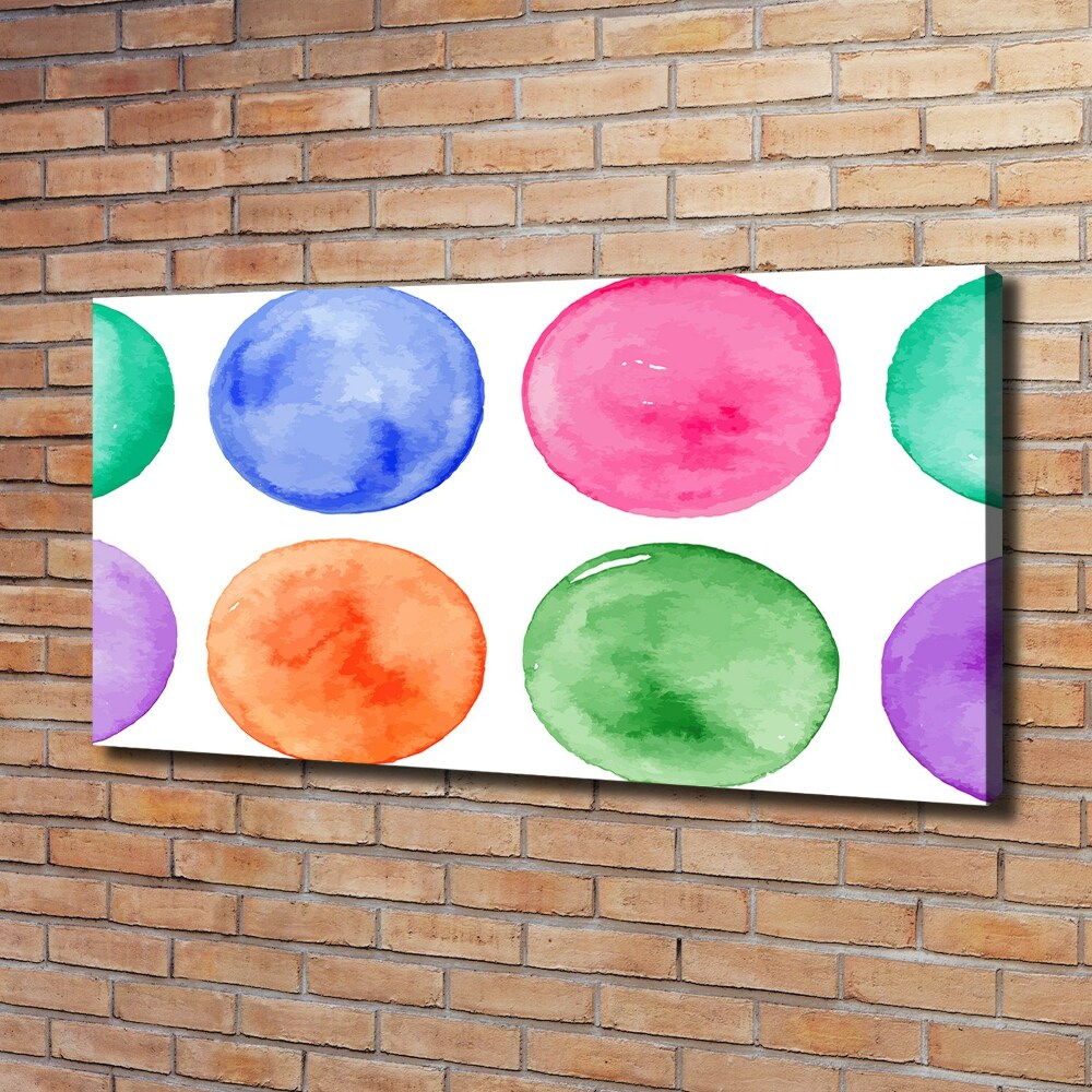 Tableau imprimé sur toile Cercles colorés