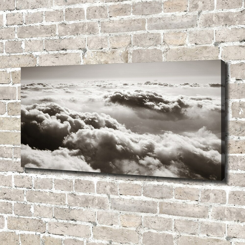 Tableau mural sur toile Vue des nuages à partir d'un oiseau