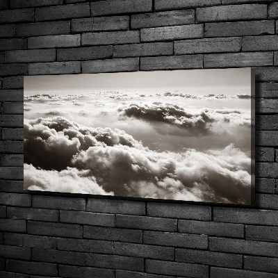 Tableau mural sur toile Vue des nuages à partir d'un oiseau