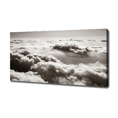 Tableau mural sur toile Vue des nuages à partir d'un oiseau